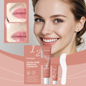 Set de <span class=keywords><strong>Depilación</strong></span> Facial para Mujer, Crema Depilatoria Facial e Hidratante Suave e Indolora con Crema Calmante para Después del Tratamiento - Product Image 4