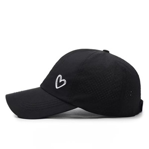 6 Panel Puff Heart Embroidered Business Street Style Curved Back <b>Cap</b> for <b>Men</b> Women Vintage Cotton <b>Baseball</b> Hat Casual Washed - Product Image 4