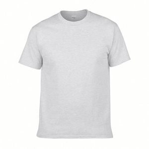 OEM Color Size Crew Neck 100% Cotton Men's T-Shirts Short <b>Sleeve</b> Inner Wear for Daily Comfort Breathable - Product Image 5
