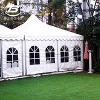 Tente de réception professionnelle imperméable et ignifuge en aluminium et PVC pour événements en plein air