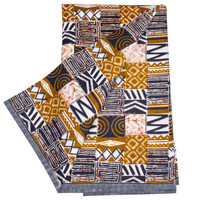 Kain Cetak Afrika Mewah dan Bergaya 100% Katun Batik Ankara untuk Gaun Pesta Kualitas Tinggi Grosir