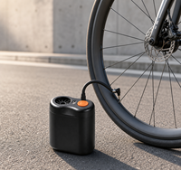 Pompe à air sans fil portable 45W, mini gonfleur de pneus 3.7V, compresseur électrique portatif pour vélos, ballons de basket et de football