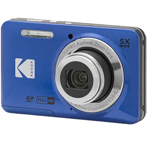 Appareil photo numérique PIXPRO FZ55-BL 16MP, zoom optique 5X, grand angle 28 mm, vidéo Full HD 1080P, capteur CMOS, image électronique, SD - Product Image 1