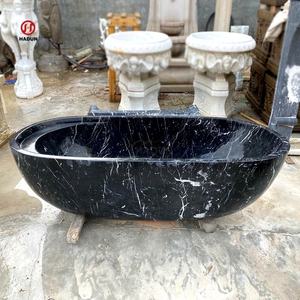 Hand Carved Natural Black Color Marble Bath <strong>Bathtub</strong> - Product Image 1