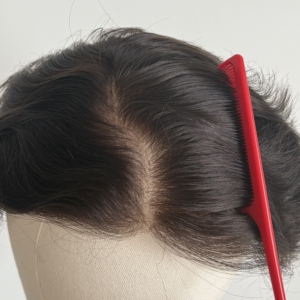 Prótesis Capilar Masculina de Encaje Completo con Nudos Totalmente Decolorados, Cabello Humano, Sistema Capilar para Hombres, Buena Calidad, Corte Natural - Product Image 1