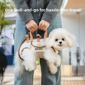 Nouveau porte-animaux portable pour chat et petit chien : respirant, portable, avec bandoulière et sangle d'épaule, un accessoire polyvalent et multifonctionnel. - Product Image 2