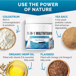 Private Label 15 1 Multivitamin Dog <strong>Supplements</strong> Vitamins Treats Chews for Immunity Heart Health <strong>Pet</strong> Health Care <strong>Supplements</strong> - Product Image 2