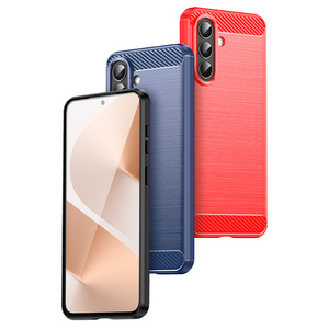 Funda de silicona flexible con <span class=keywords><strong>fibra</strong></span> de carbono, a prueba de golpes, con cubierta de gel TPU para Samsung Galaxy A37 A57 A17 5G - Product Image 1