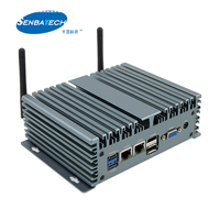 JF-304SI-S terbaik N100 Dual Lan DDR4 TYPE-C 5 USB3.0 tanpa kipas tertanam merek aplikasi PC komputer industri