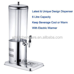 Distributeur de jus de restaurant en acier inoxydable 8L/distributeur de boissons en verre - Product Image 3