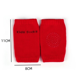 Al por mayor 1 par de rodilleras antideslizantes para bebés y niños pequeños, unisex, para gatear, con almohadillas protectoras de seguridad para codos, de algodón - Product Image 6
