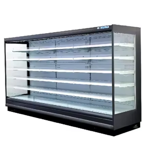 Supermarkt Display Koelkast Multi-Layer Open Chiller Verticale Luchtgordijn Koelkast Display Vriezer - Product Image 1