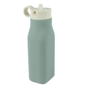 Botella de Agua Deportiva de Silicona de 350 ml, Libre de BPA, con Pajita, Botella de Agua Personalizada, Taza de Agua Portátil para Viajes al Aire Libre - Product Image 1