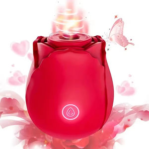 10段階振動ローズバイブレーターGスポットディルド強力な膣クリトリス吸引強力ローズセックストイドロップシップカナダ - Product Image 3