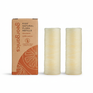 Ricariche di Filo Interdentale Naturale Georganics al Gusto Arancia in Rayon per Pulizia Interdentale - Product Image 1