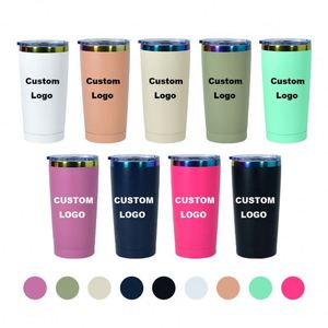 Vaso de Acero Inoxidable de 20 oz para Auto, con Logotipo Personalizado, Aislado, con Recubrimiento Iónico, para Bebidas Frías y Calientes - Product Image 1
