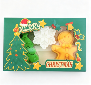 OEM Wholesale Handmade Moisturizing Christmas Tree Snowflake Shaped <b>Bath</b> Soap-Customizable Holiday Gift & Guest Favor - Product Image 1