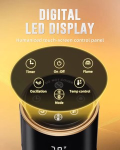 Draagbare Bureau Maison 2000W Affichage LED numérique Toren PTC Ventilateur de chauffage Met Afstandsbediening - Product Image 3