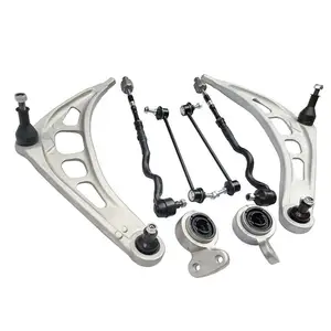 Set Of 8 For BMW 316i Touring E46 Series 2001-2005 Front Lower Control Arm Sway Bar Link Tie Rod End Suspension Kit