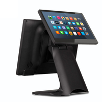 Sistema de Punto de Venta Fuera de Línea de 15.6 Pulgadas, Todo en Uno, Tableta con Software POS, Terminal POS de Doble Pantalla