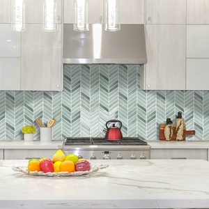 Verde Peel and Stick mattonelle Stick sul Backsplash autoadesivo <span class=keywords><strong>piastrelle</strong></span> da parete cucina <span class=keywords><strong>bagno</strong></span> decorazione da parete interna DIY impermeabile - Product Image 3