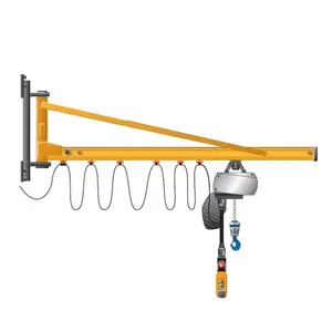 Dinding penopang derek Jib Crane Hoist Fly Jib Crane