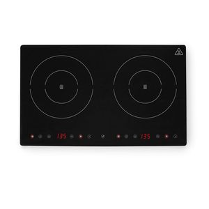 HENDI 230V/3500W Attrezzatura da Cucina Commerciale, Doppia Piastra a Induzione 608x405x(H)54mm - Product Image 1