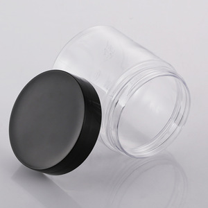 Transparent Pet Food Container 85mm Cylinder Airtight Sealing <b>Bottle</b> For General Packaging With Clip On Lid - Product Image 2