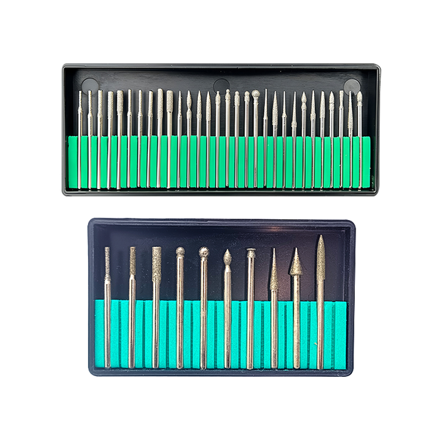 Professional Electroplated Diamond Grinding Bits Set Carving Cutting Burr Bit for Jade Ceramic Polishing Tool Parts