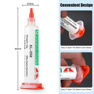 Kellyshun KL-558 10cc Không Sạch Hàn <span class=keywords><strong>Flux</strong></span> Dán Cho BGA/SMD/Điện Thoại Chì Miễn Phí Halogen-Miễn Phí Rosin Điện Thoại Di Động Sửa Chữa - Product Image 2