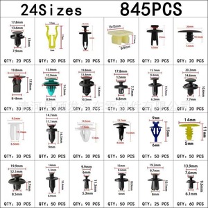 Clips de fixation pour panneaux de porte de voiture, 900 pièces, attaches en plastique et nylon pour réparation et remplacement, kit de fixation pour garnitures automobiles - Product Image 2