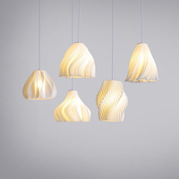 Luminaire suspendu en acrylique au design nordique moderne, simple, pour salon, chambre à coucher, chevet, support de lampe E27, alimentation secteur AC