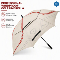 Großhandel 62 Zoll Automatischer Golf-Regenschirm UV-Schutz Wasserabweisend Personalisierter Bedruckter Schirm für Werbegeschenke