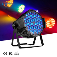 Projecteur LED PAR RGBW 3-en-1 DMX512 180W (54*3W) pour scène, DJ, discothèque, bar, fête, mariage, avec flight case – Vente en gros
