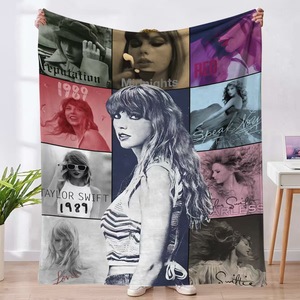 Super suave música franela cantante Swifties 3D impreso personalizado Taylor manta Swifty manta pegatina Collage manta regalo - Product Image 1