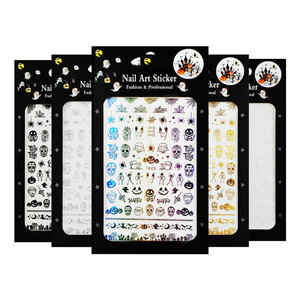 Aqan — étiquettes privée OEM, adhésif de vernis, de <span class=keywords><strong>manucure</strong></span>, Nail Art, décoration holographique, pour noël, Halloween, - Product Image 2