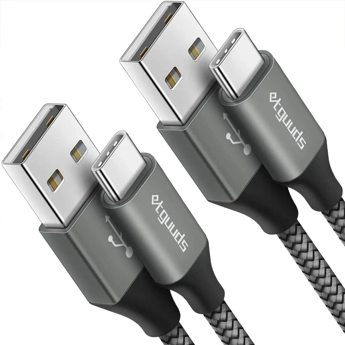 USB C כבל 3A תשלום מהיר, etguuds USB לסוג C מטען כבל קלוע תואם עם סמסונג גלקסי A10e A20 A50 A51 A71, S2