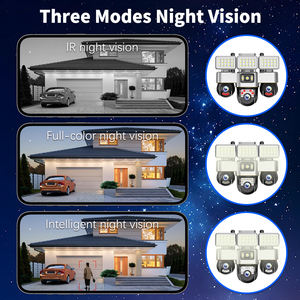 Caméra de sécurité V380 pour la maison, carte SIM 4G, caméra de rue 3PTZ à trois vues, caméra intégrée pour cour extérieure, caméra intelligente rotative HD - Product Image 5