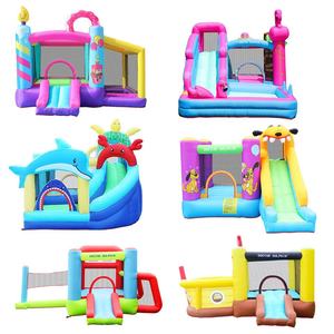 Château gonflable et toboggan aquatique pour fête à domicile pour enfants Doctor Dolphin, capacité 420D+840D tissu Oxford, installation facile - Product Image 1