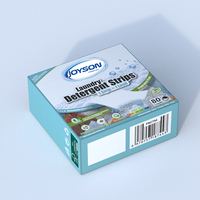 Bandes de vêtements de lavage ménager super concentrées feuilles de papier à lessive solide feuilles de détergent d'extrait de plante écologiques
