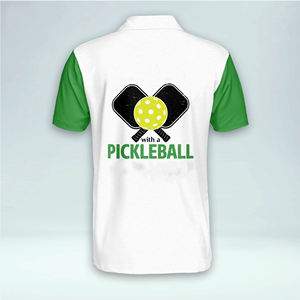 Camiseta Polo Personalizada de Alto Rendimiento para Hombre, Impresión de Camisetas Polo de Pickleball, Tela de Secado Rápido, Camiseta Polo Deportiva Perfecta para Pickleball - Product Image 5