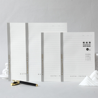 Livre en papier à couverture rigide souple Cahier de composition d'exercices scolaires Impression de règles de collège large personnalisée pour enfants Étudiants Couleur personnalisée