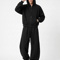 Sweat à capuche zippé décontracté de haute qualité, coupe courte et oversize, avec design personnalisé, imprimé et brodé pour homme
