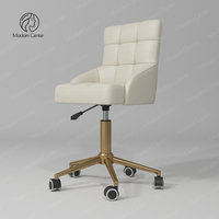 Madamcenter Royal Tabouret de salon de luxe Chaise selle ergonomique à hauteur réglable Chaises de barbier pour cosmétologues