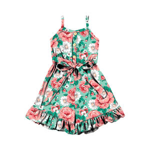 Baby Girls Jumpsuit Kids Fashion Tie Shoulder Design Summer Wholesale Clothing One Piece <b>Shorts</b> <b>Romper</b> - Product Image 5