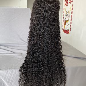 Perruques brésiliennes bouclées en cheveux humains vierges, avec dentelle frontale transparente, cheveux de bébé, densité 180%, longues, boucles profondes - Product Image 3