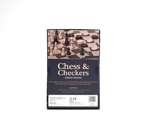 Chess & Checkers(2 in 1) Game Custom supplier custom house party board games and gaming accessories