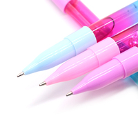 Stylo à bille, stylo flash, baguette magique féerique de l'école, stylo liquide coloré, créatif, style de sable mouvant, 1 pièce