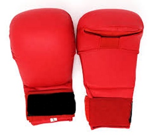 Gants de karaté en cuir de haute qualité et mitaines de poinçonnage de Taekwondo équipement de protection pour l'entraînement de compétition de sparring d'arts martiaux - Product Image 1