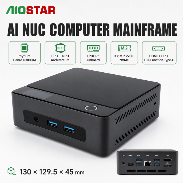 New Factory Direct Intel N100 Quad Core NUC Mini PC 16GB DDR4 512GB SSD Compact Desktop for Office Digital Signage